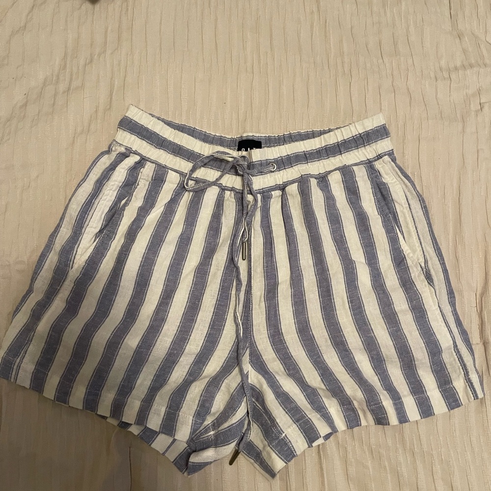 Gap blue and white shorts , super cozy and nice, size small